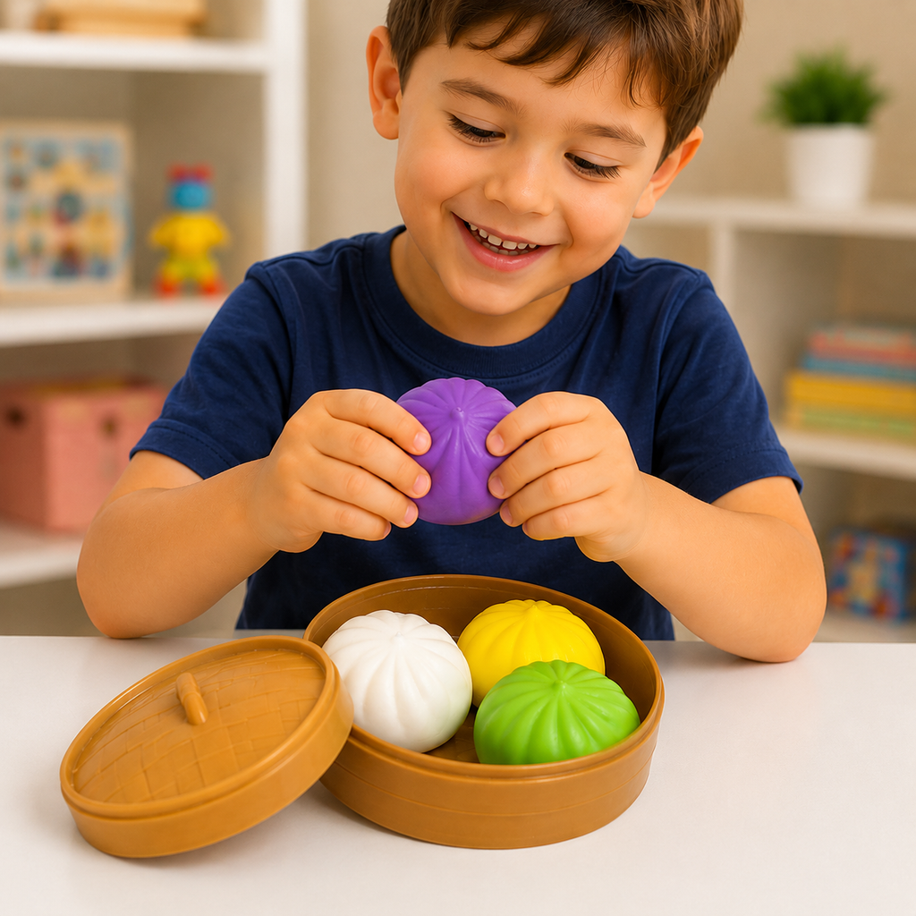 Squishy Dumpling Sensory Toy Set