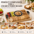 Bamboo Charcuterie Serving Tray with Lid