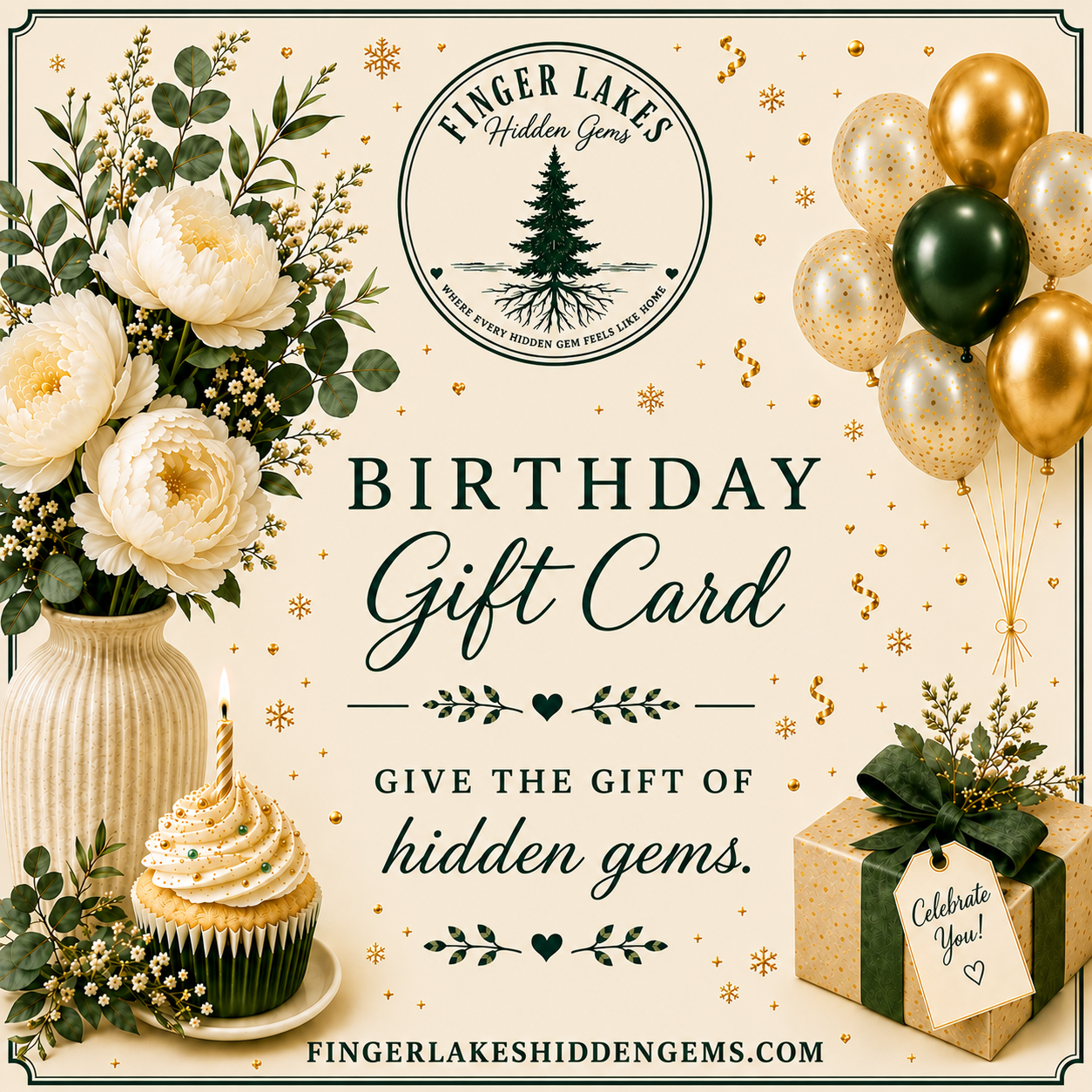 Finger Lakes Hidden Gems Birthday Gift Card