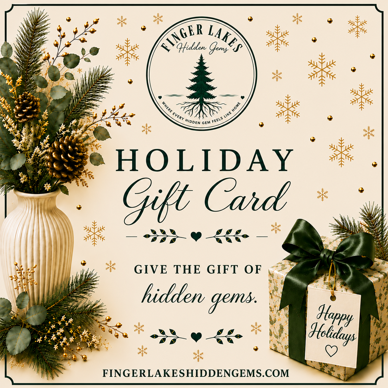 Finger Lakes Hidden Gems Holiday Gift Card