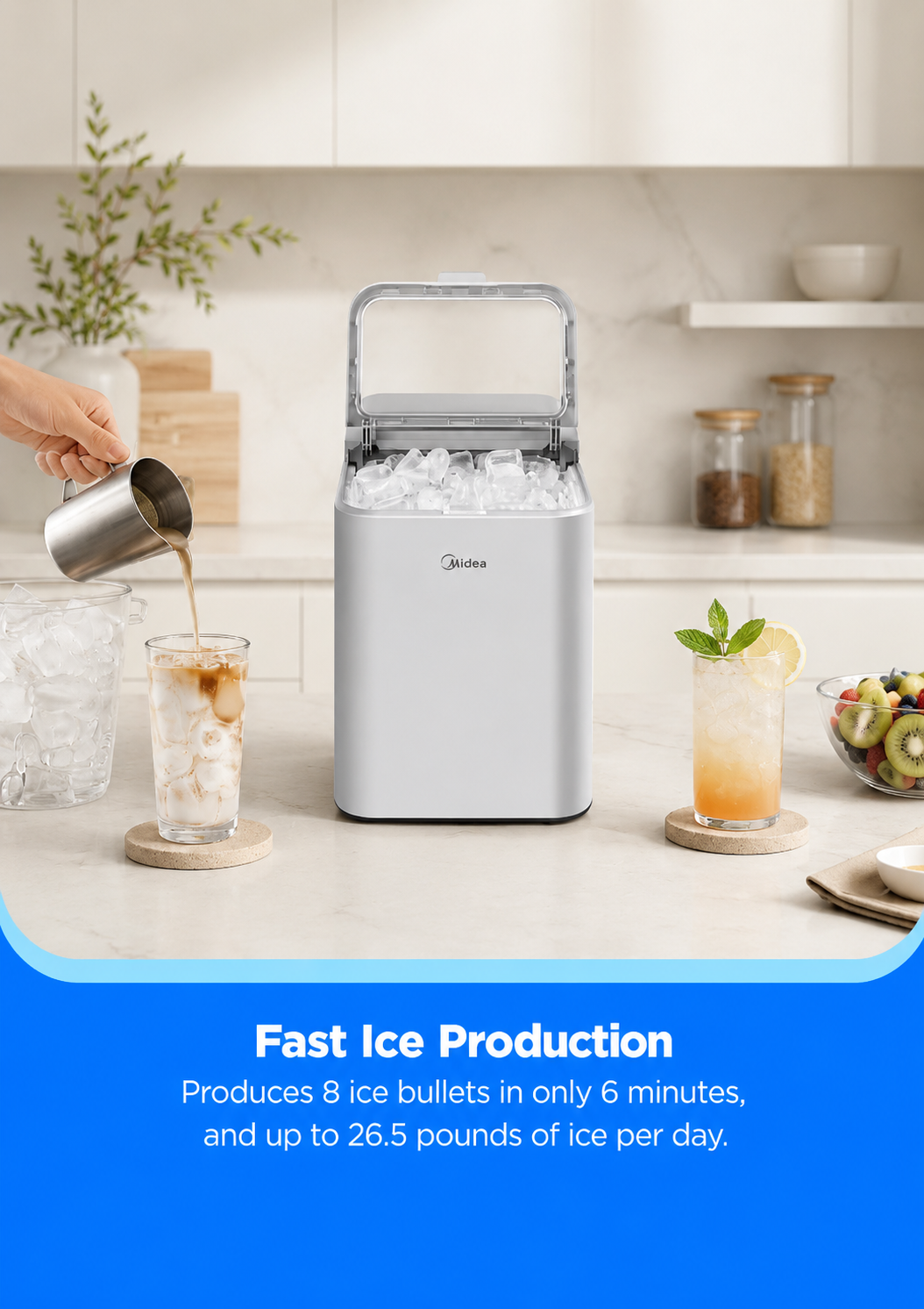 Midea Countertop Bullet-Ice Maker