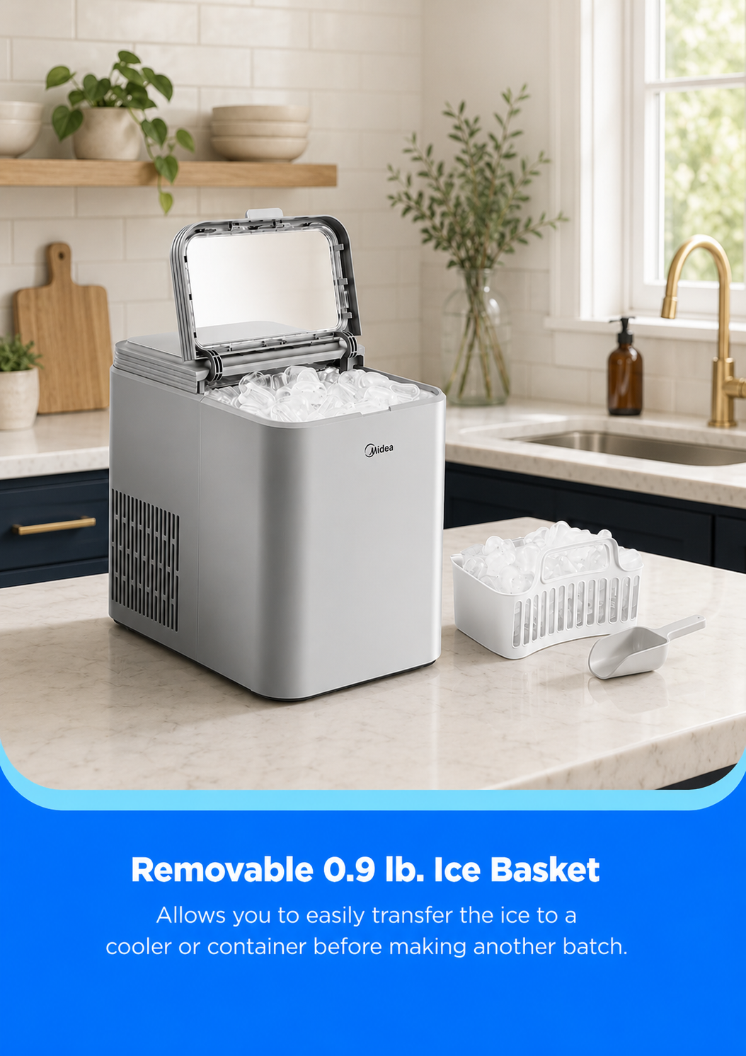 Midea Countertop Bullet-Ice Maker