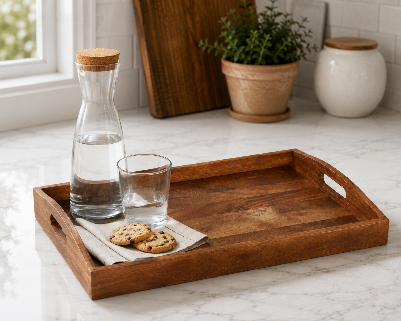 20" x 13" Wood Signature Serving Tray - Threshold