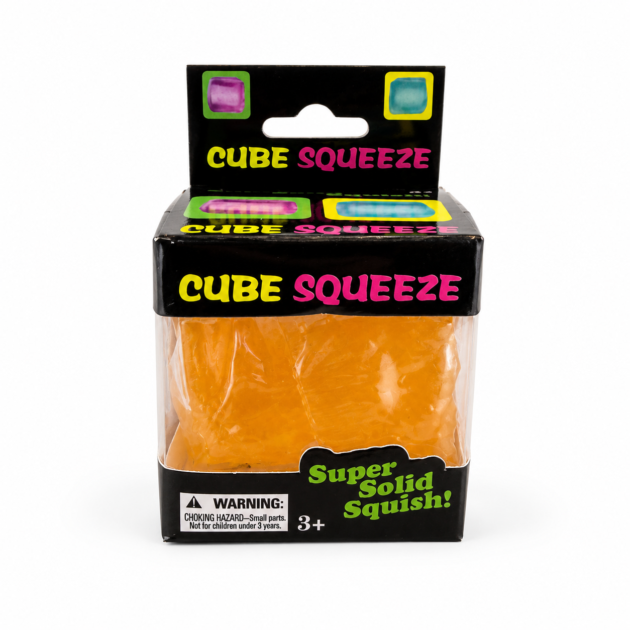 Cube Squeeze Sensory Fidget Toy-orange