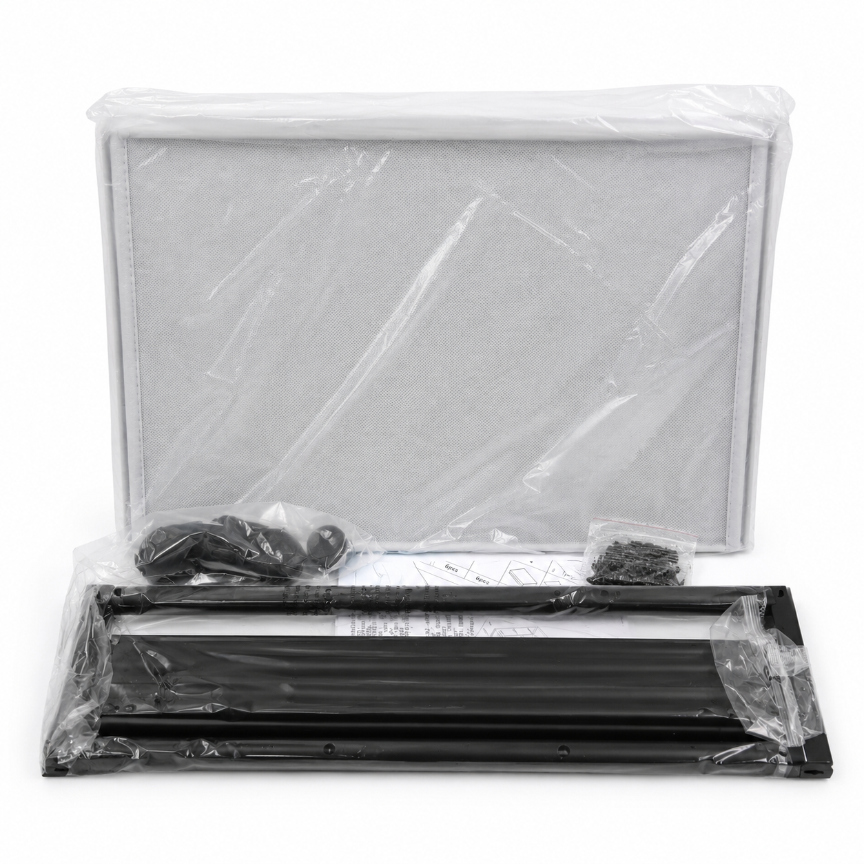 Under Bed Storage Bin with Wheels & Clear Lid-Gray