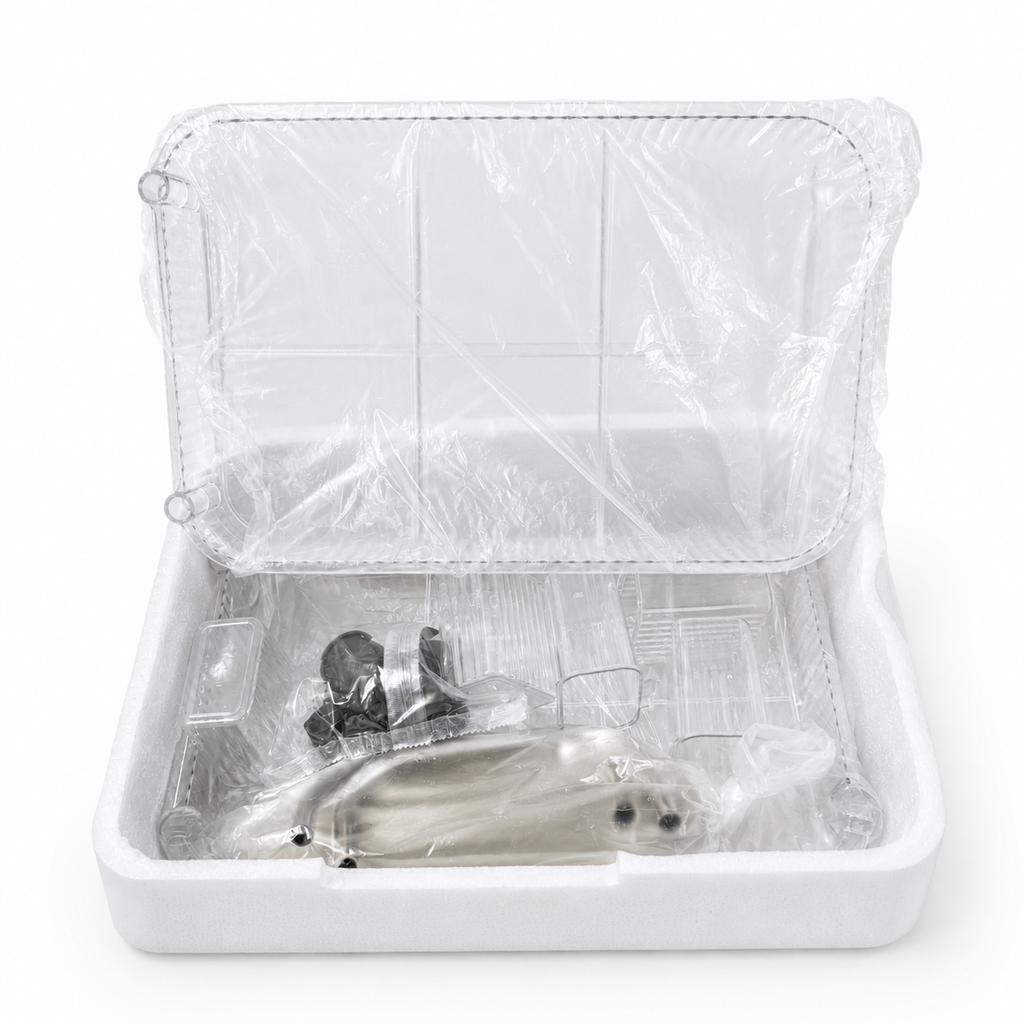 4-Tier Acrylic Rolling Storage Cart with Hanging Baskets