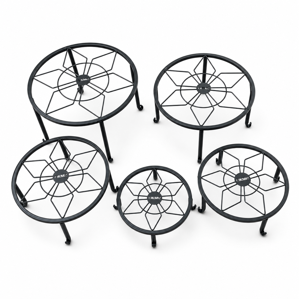 5-Piece Metal Plant Stand Set