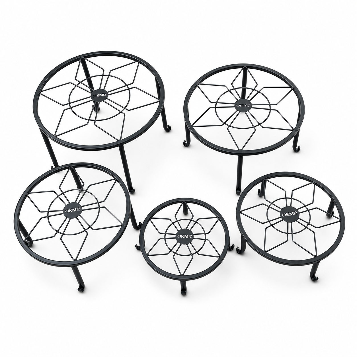 5-Piece Metal Plant Stand Set