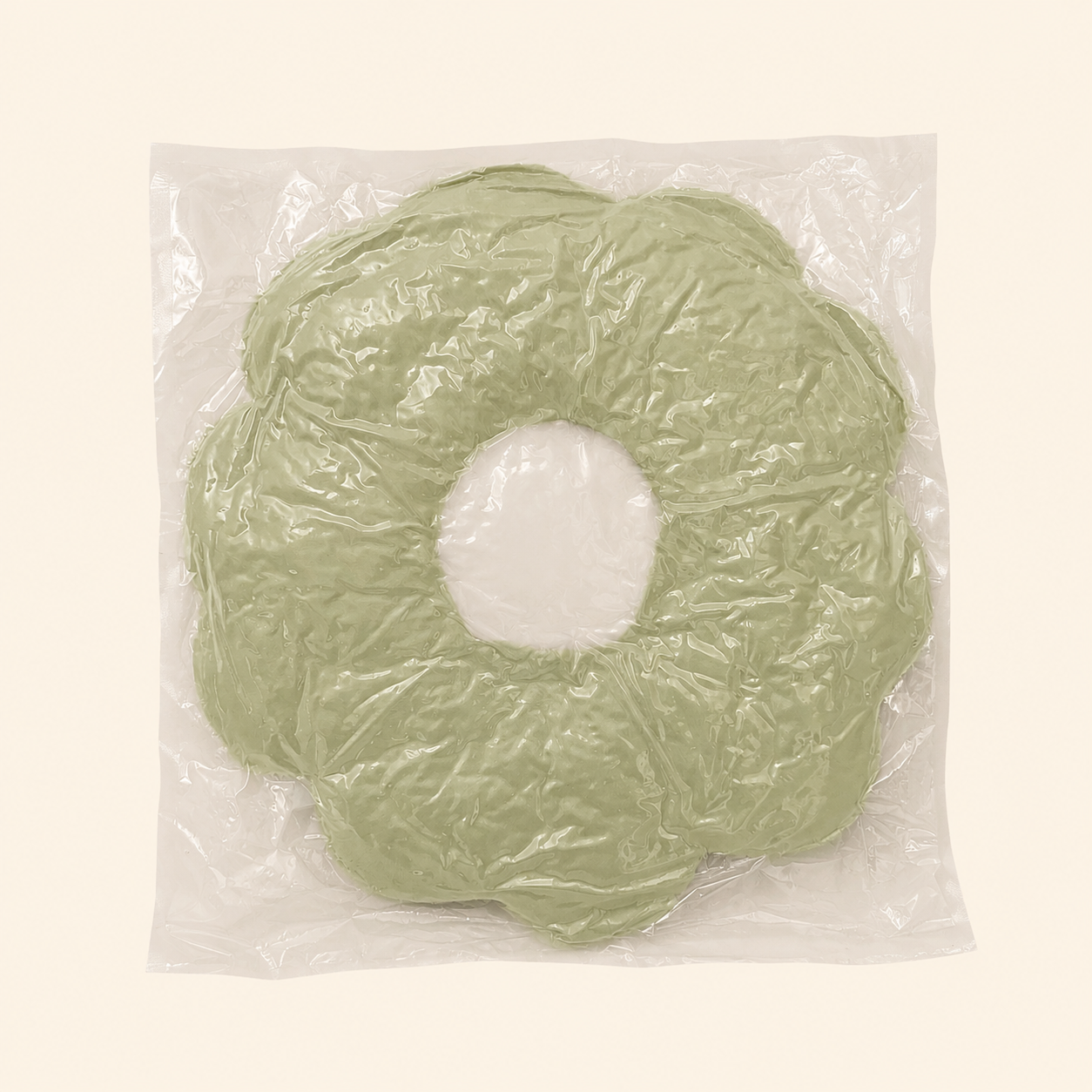 Plush Daisy Flower Throw Pillow – Green