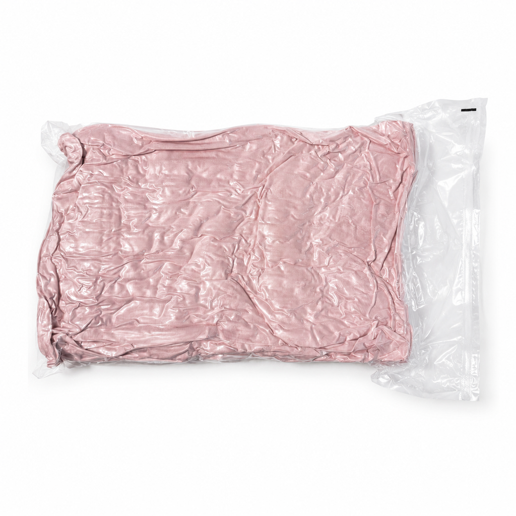 Ultra-Soft Ribbed Plush Throw Blanket – Pink Twin (60*80)
