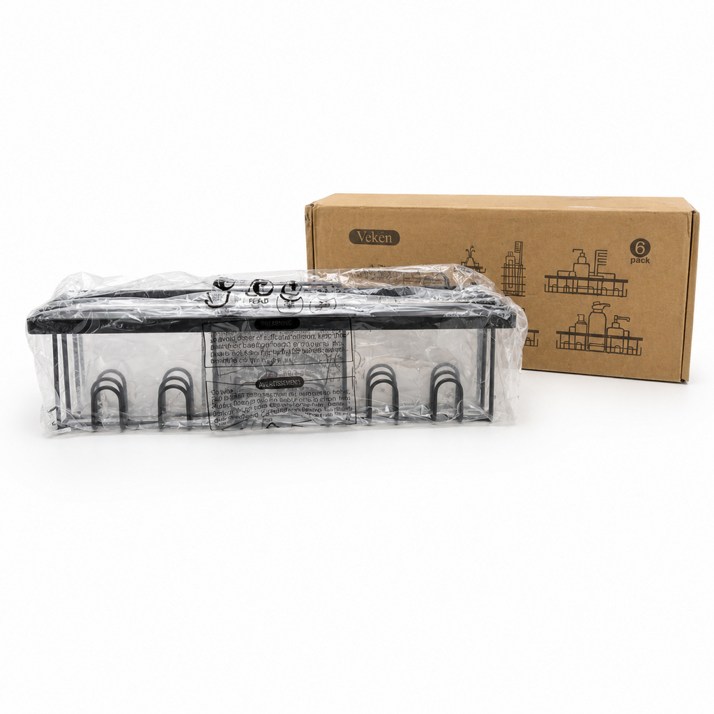 Veken 6-Pack Rustproof Waterproof Shower Caddy