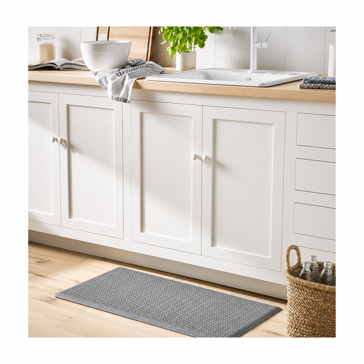 20" x 36" Elite Thick Comfort Mat Elite Dark Gray - Figmint