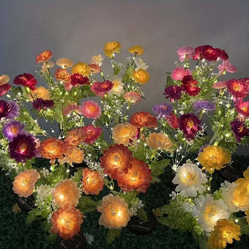 Solar LED Flower Garden Lights (5-Piece Set)